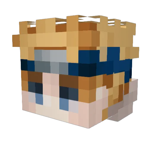 McMuffin2125 Minecraft avatar head, 3D render