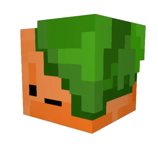 McNagets Minecraft avatar head, 3D render