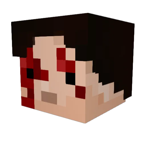 McNoris Minecraft avatar head, 3D render