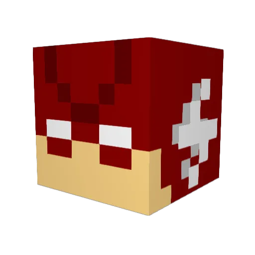 McNugget2424 Minecraft avatar head, 3D render