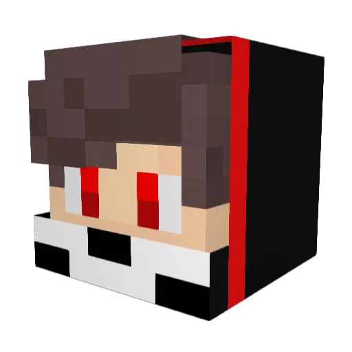 McNugget247 Minecraft avatar head, 3D render