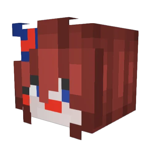 McNugget8240 Minecraft avatar head, 3D render