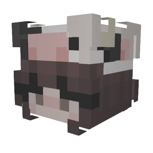 McNuggettttt Minecraft avatar head, 3D render