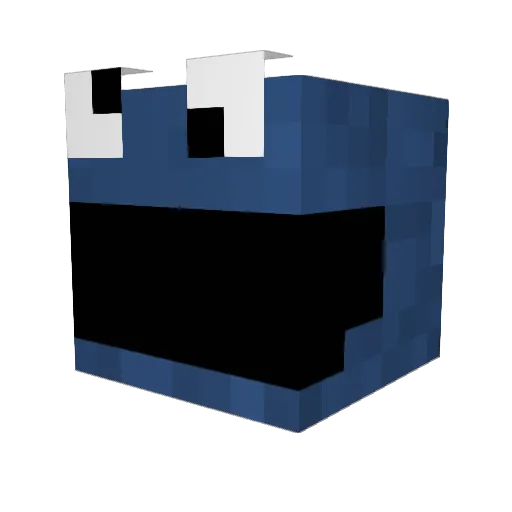 McNuggetty Minecraft avatar head, 3D render