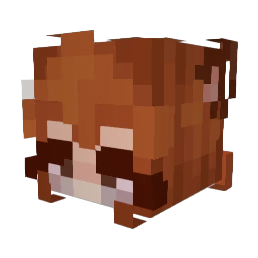 McOphidian Minecraft avatar head, 3D render