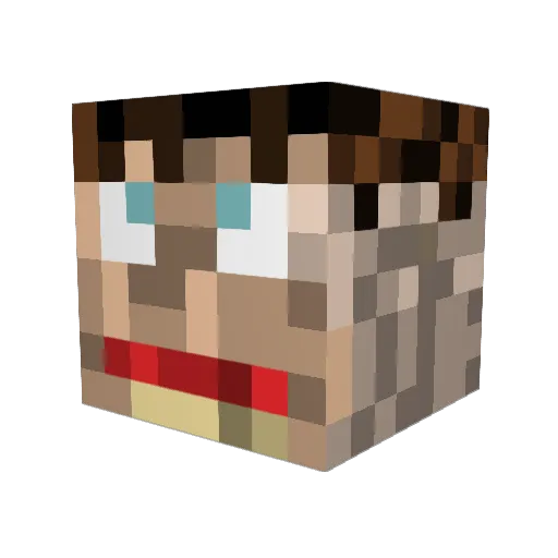 McOri Minecraft avatar head, 3D render
