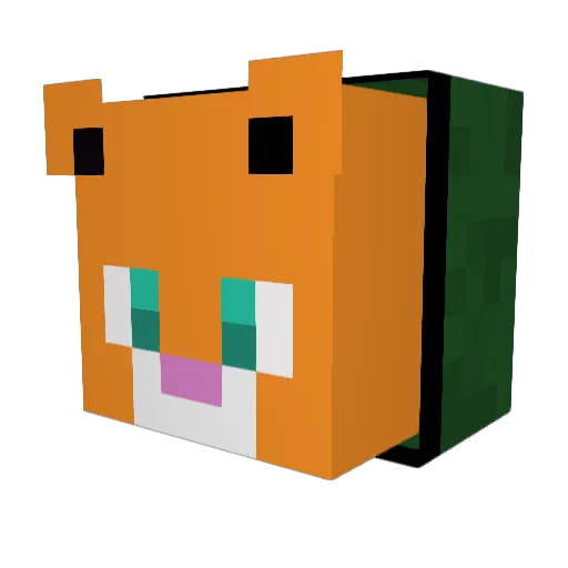 McPawlo Minecraft avatar head, 3D render