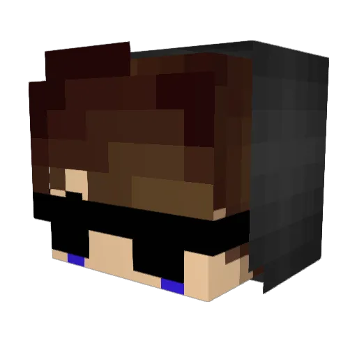 McPay Minecraft avatar head, 3D render
