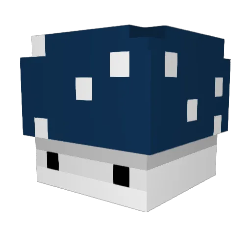 McPommesHD Minecraft avatar head, 3D render