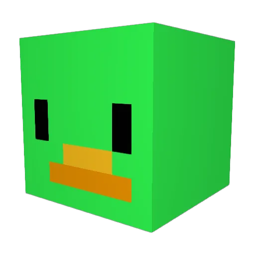McPower Minecraft avatar head, 3D render