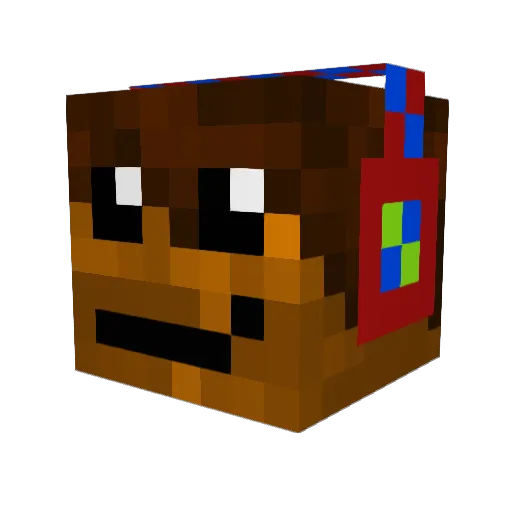 McPro482 Minecraft avatar head, 3D render