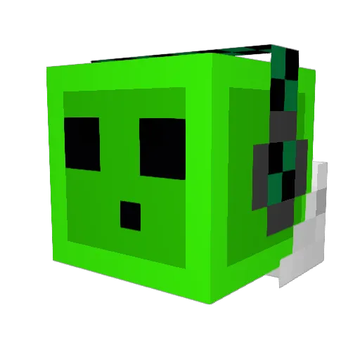McProJr Minecraft avatar head, 3D render