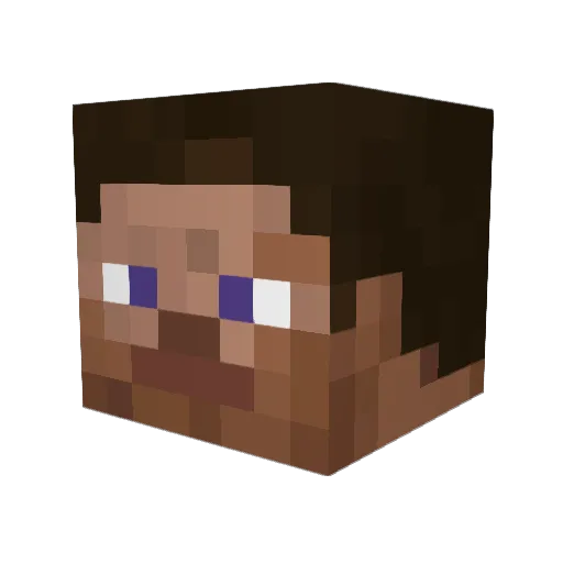 McProngle Minecraft avatar head, 3D render