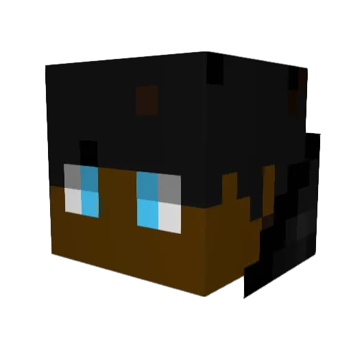 McQwertyPlayer Minecraft avatar head, 3D render