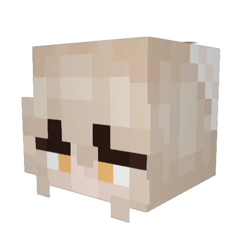 McRach Minecraft avatar head, 3D render