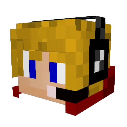 McRagnar Minecraft avatar head, 3D render