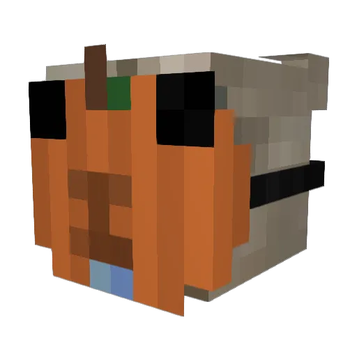 McRatz Minecraft avatar head, 3D render
