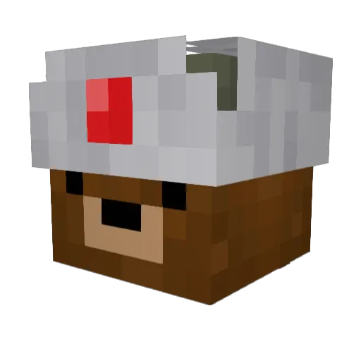 McRusher Minecraft avatar head, 3D render