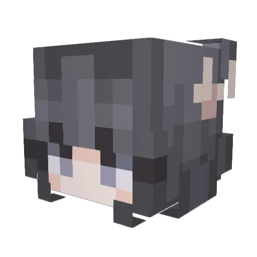 McSaberLord Minecraft avatar head, 3D render