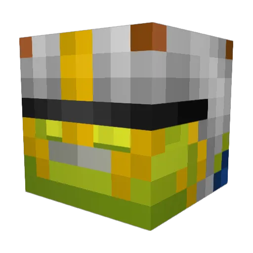 McSasch Minecraft avatar head, 3D render
