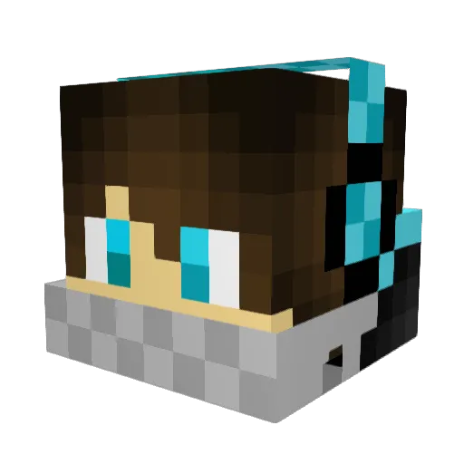 McSiurak Minecraft avatar head, 3D render