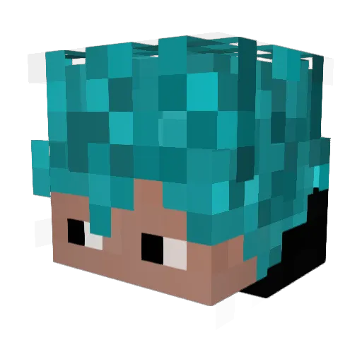 McSkilly Minecraft avatar head, 3D render