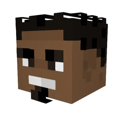 McSloths Minecraft avatar head, 3D render