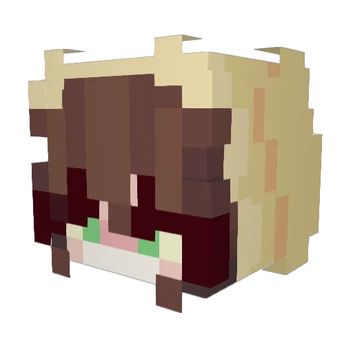McSmiffler Minecraft avatar head, 3D render