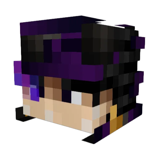 McSmooky Minecraft avatar head, 3D render