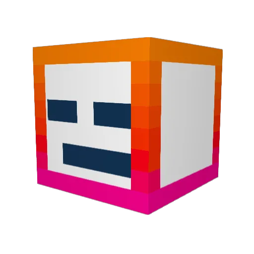 McSnacky Minecraft avatar head, 3D render