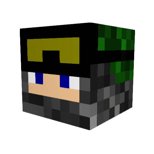 McSofra Minecraft avatar head, 3D render