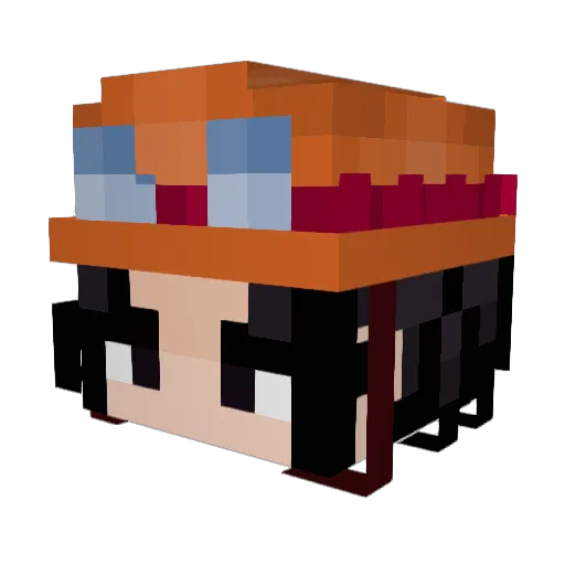 McSqueakersOG Minecraft avatar head, 3D render