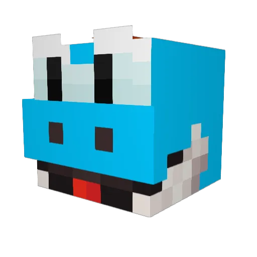 McStarBalu Minecraft avatar head, 3D render
