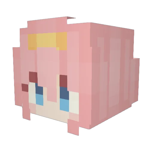 McSteve7644 Minecraft avatar head, 3D render