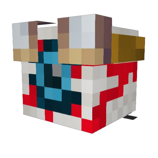 McSwacey Minecraft avatar head, 3D render