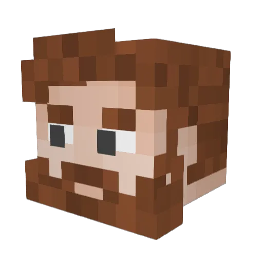 McSwiggz Minecraft avatar head, 3D render