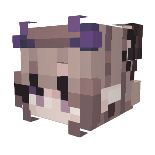 McT468 Minecraft avatar head, 3D render