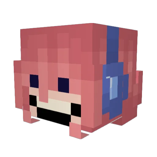 McTS2008 Minecraft avatar head, 3D render