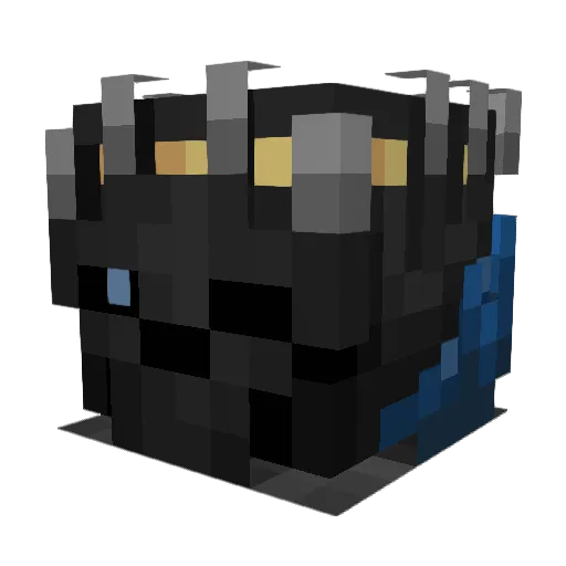 McTetos Minecraft avatar head, 3D render