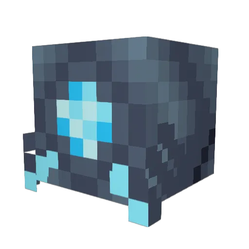 McTibu Minecraft avatar head, 3D render