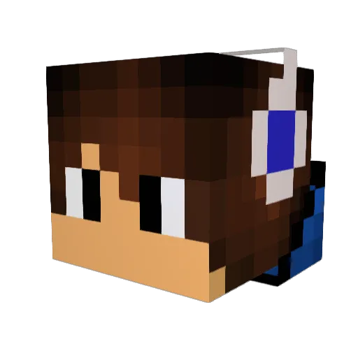 McTuTeJIb Minecraft avatar head, 3D render