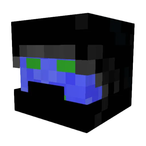 McVader Minecraft avatar head, 3D render
