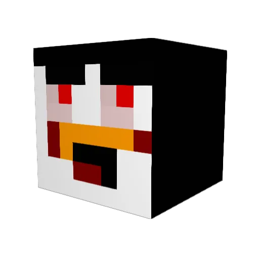 McVolts Minecraft avatar head, 3D render