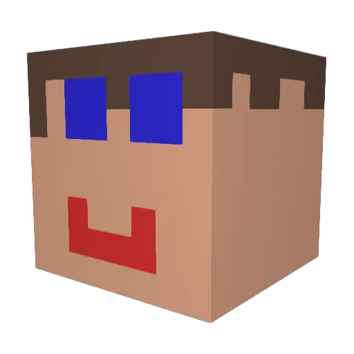 McWetchej Minecraft avatar head, 3D render
