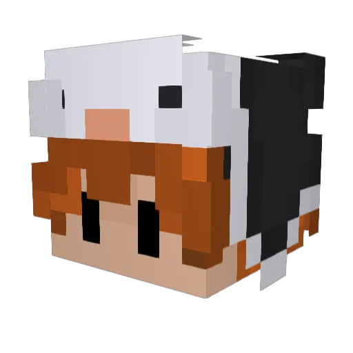 McYuh Minecraft avatar head, 3D render