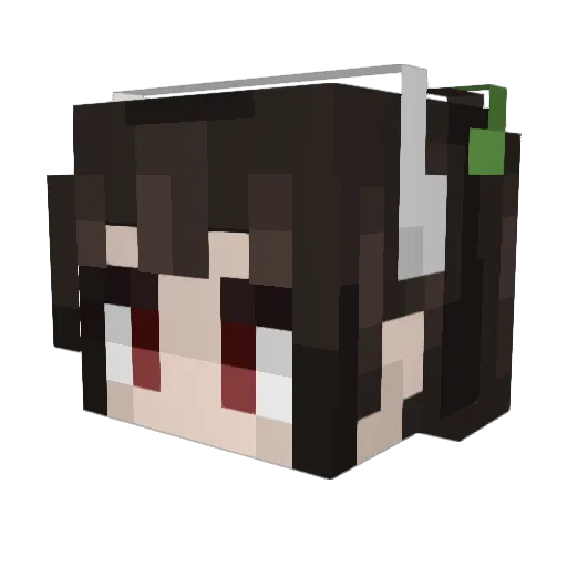 McYuis Minecraft avatar head, 3D render