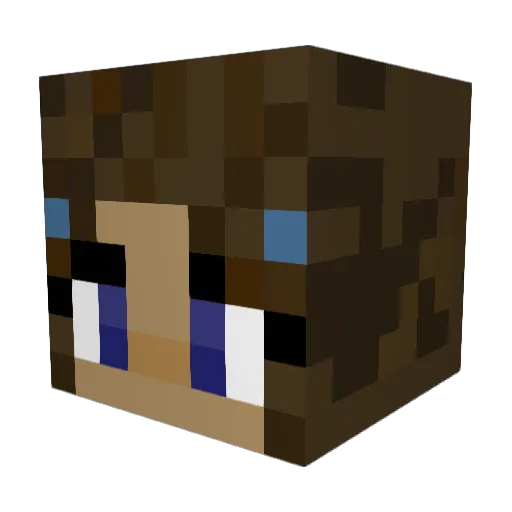 McZaya Minecraft avatar head, 3D render