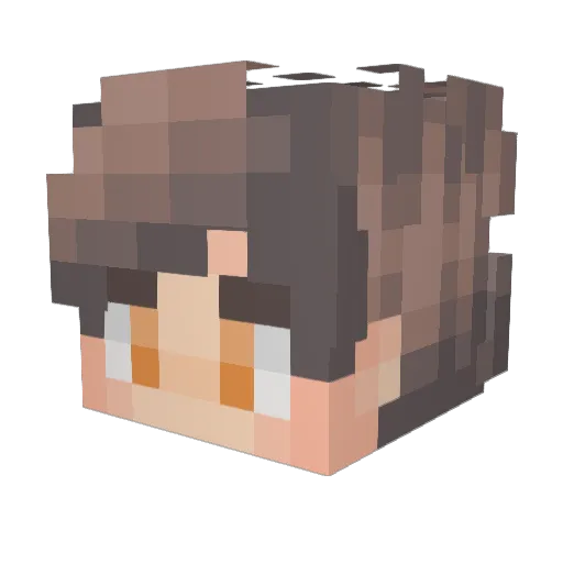 Mc_Ayoub Minecraft avatar head, 3D render