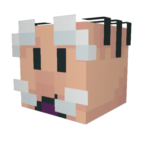 Mc_Dagaz Minecraft avatar head, 3D render