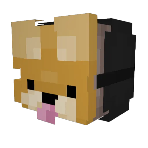Mc_Far Minecraft avatar head, 3D render